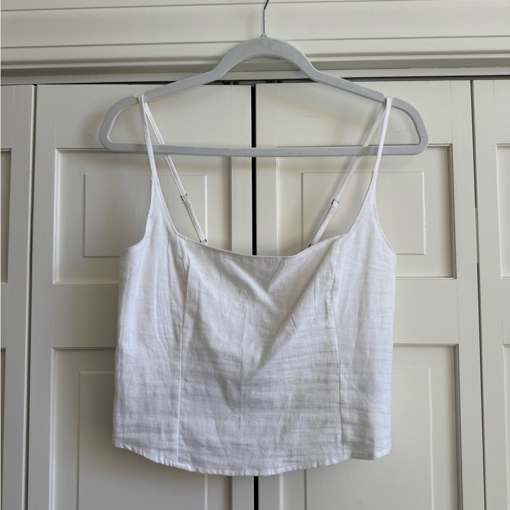 NWT - Abercrombie & Fitch Adjustable Spaghetti Strap Crop Top - Small